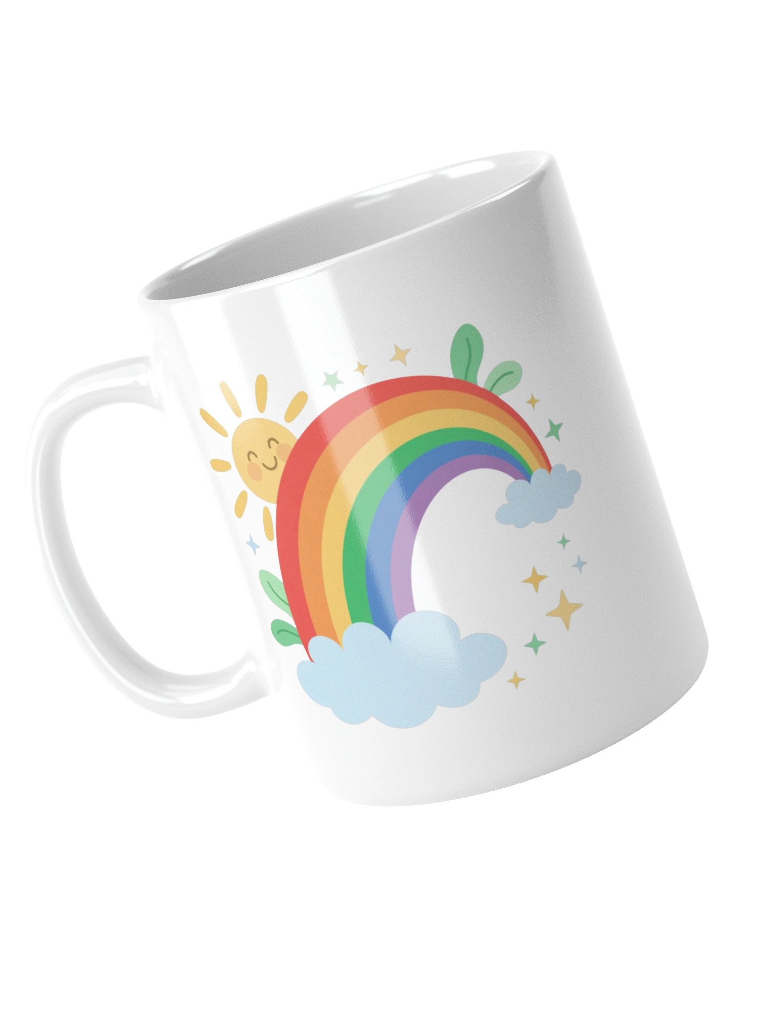 Rainbow Sun and Clouds Coffee Mug product image (13)