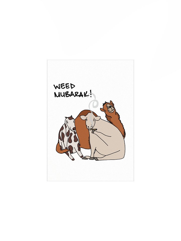 Weed (Eid) Mubarak: Goat, Cow and Camel Poster product image (1)