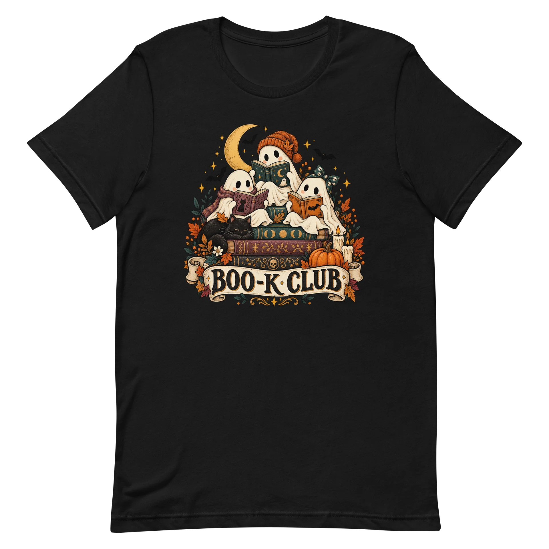 BOO-K Club Ghost Readers Halloween Tee product image (2)
