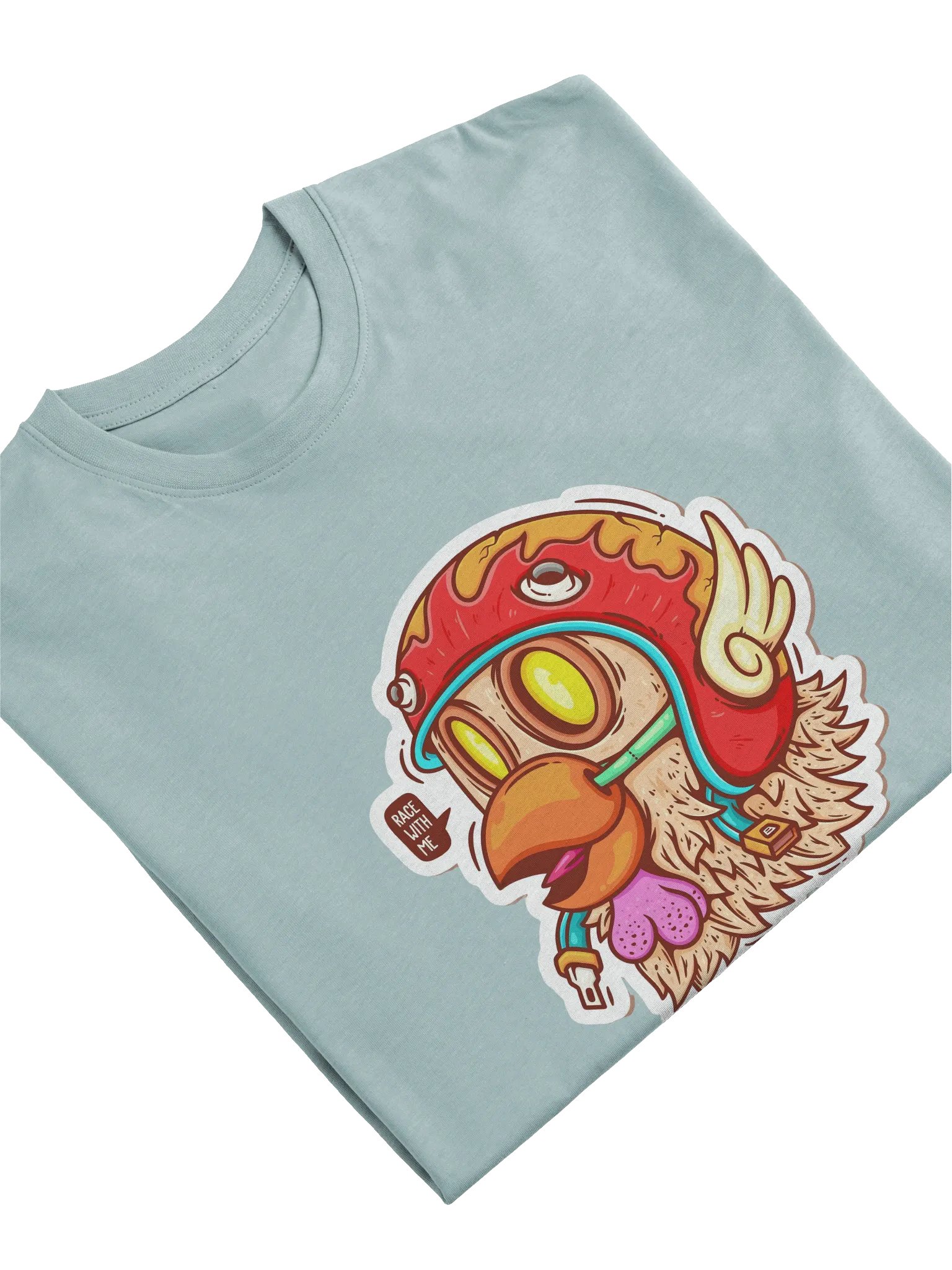 Whimsical Racing Bird Men's Tee product image (5)