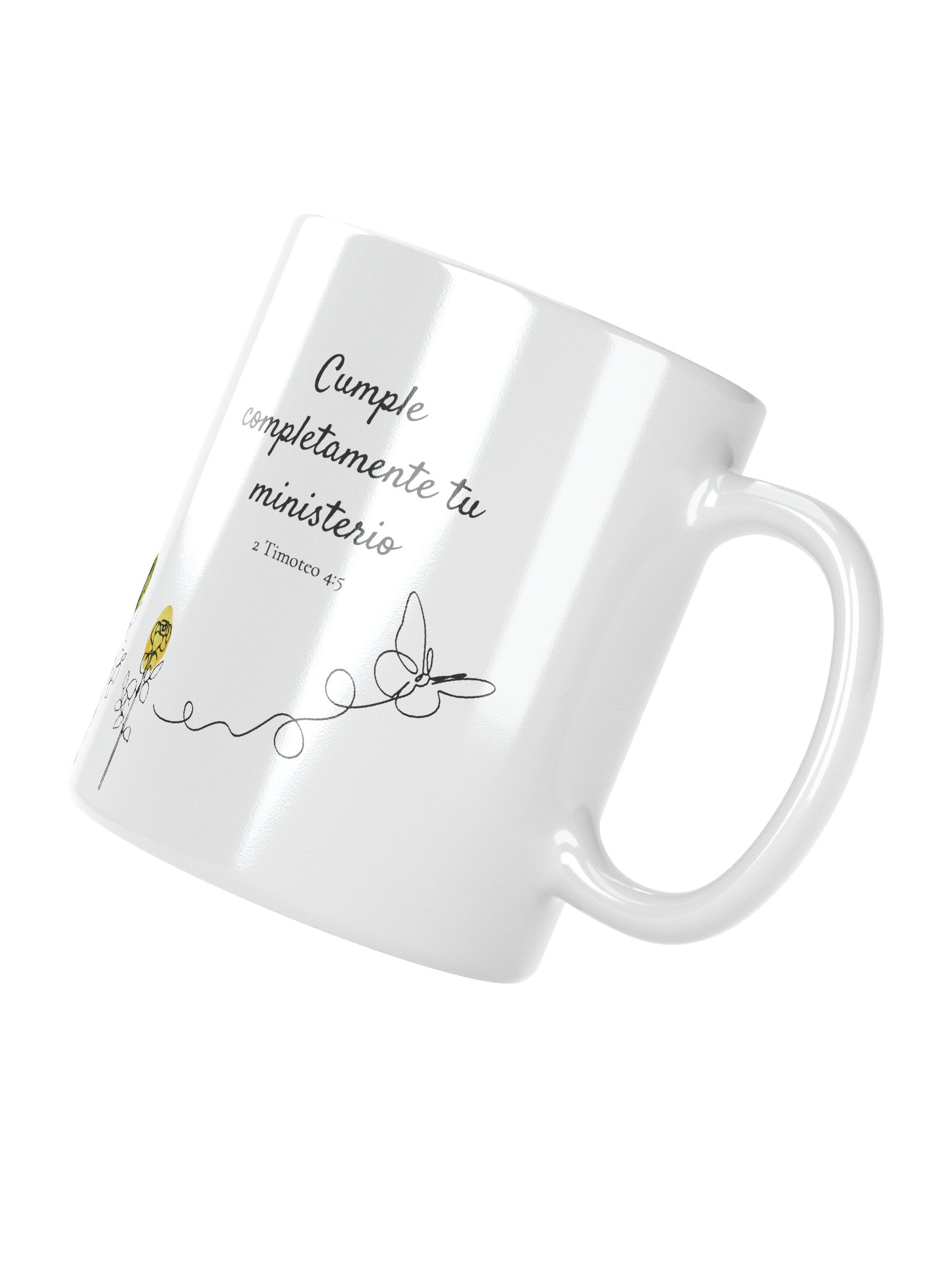 Taza Escuela del Servicio de Precursor 2026 – 2 Timoteo 4:5 Floral Inspiradora product image (4)