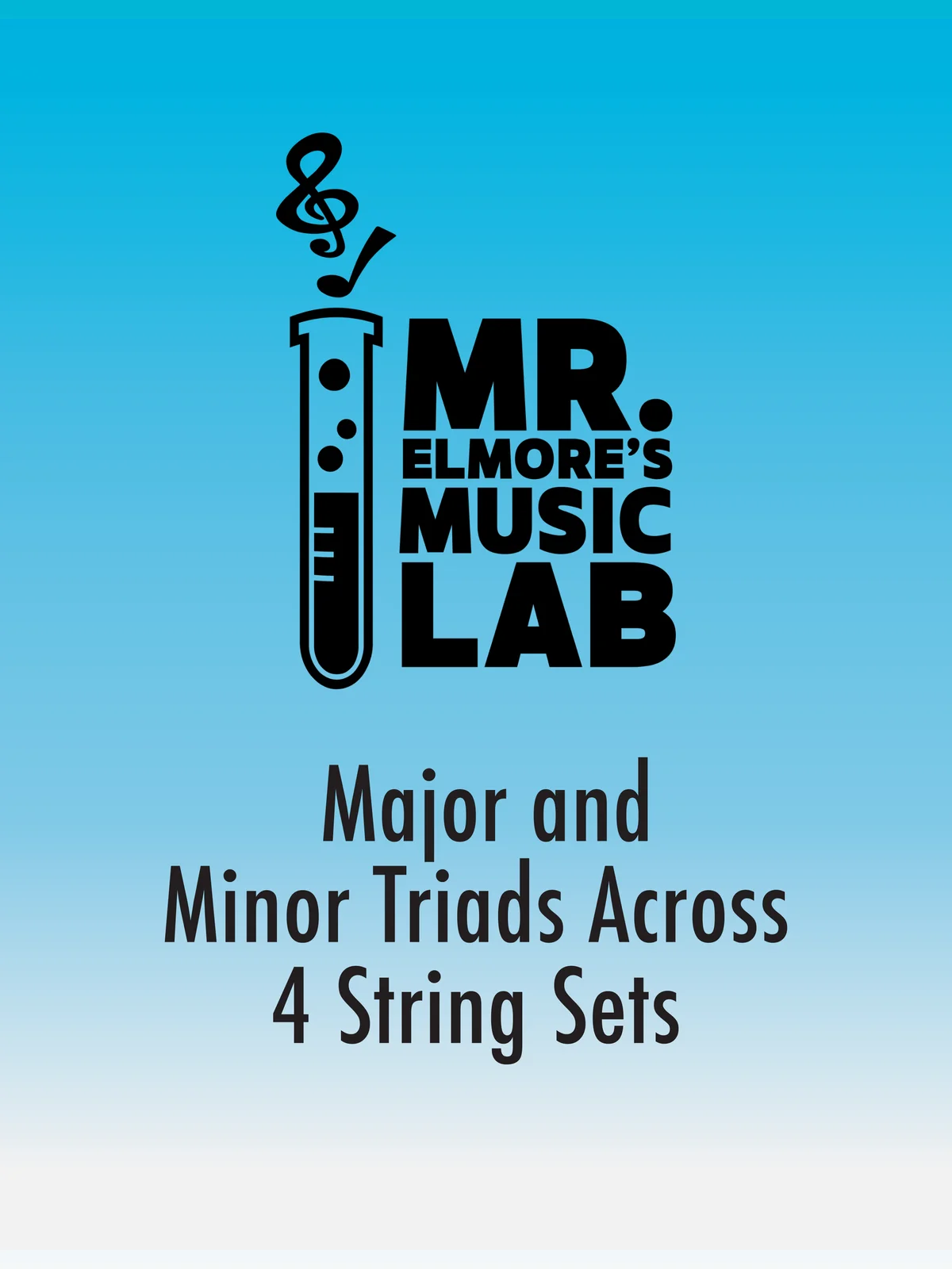 Major and Minor Guitar Triads Across 4 String Sets product image (1)