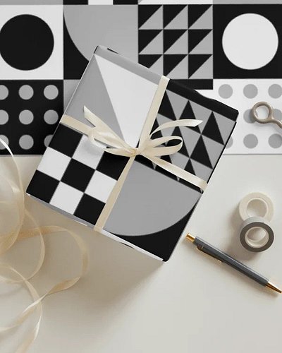 Wrap Every Gift in Style! 

Make every present unforgettable with our Geometric Pattern Wrapping Paper Sheets. Modern, elegan...