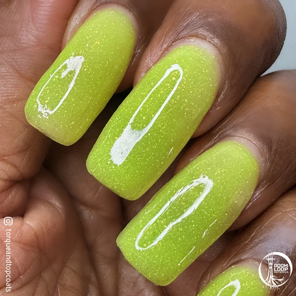 NO THANKS I ALREADY ATE - Neon Yellow-Green Glow-In-The-Dark Jelly Nail Polish product image (12)