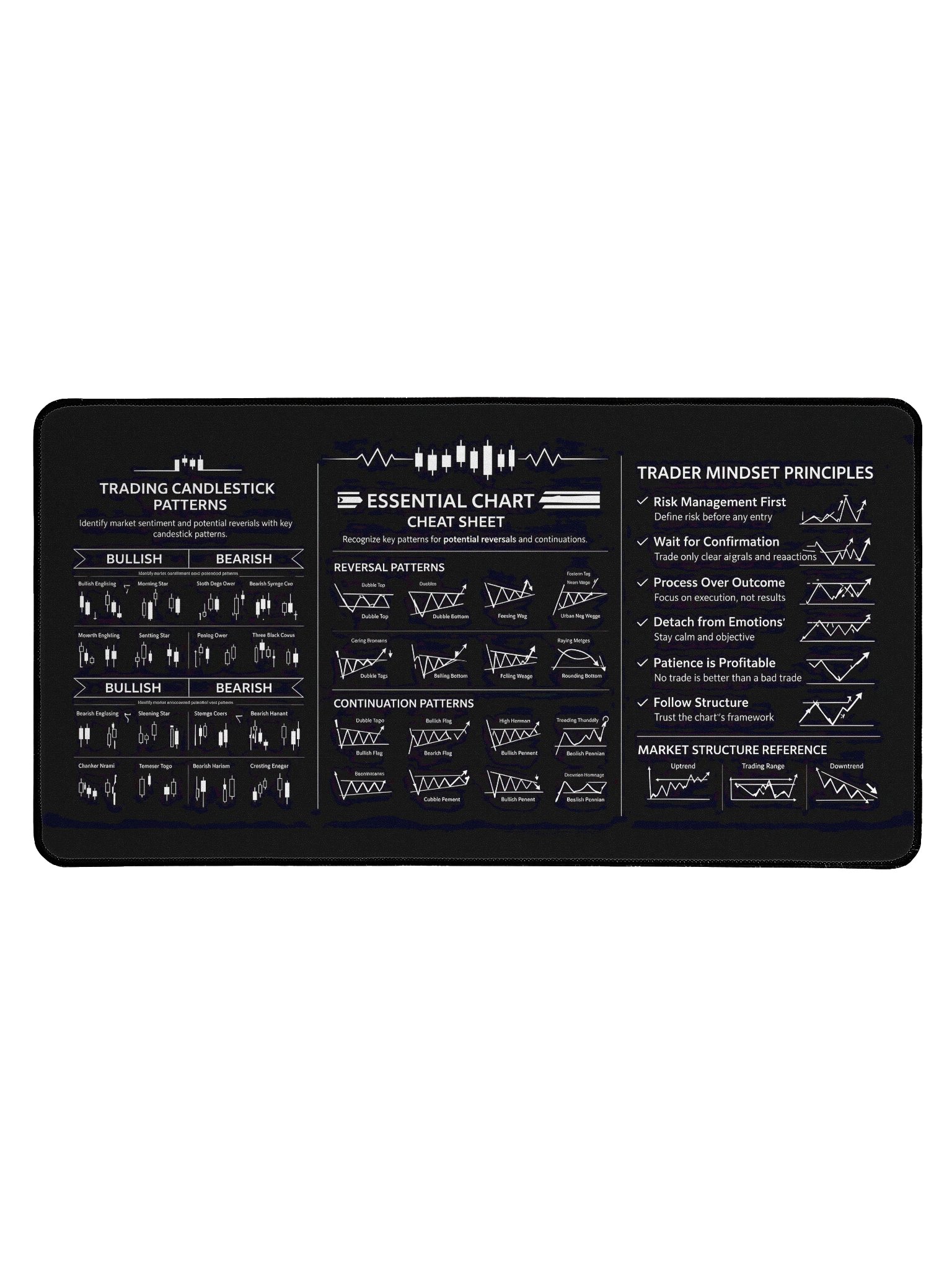 🖥️ Essential Chart Patterns – Trader Desk Mat product image (1)