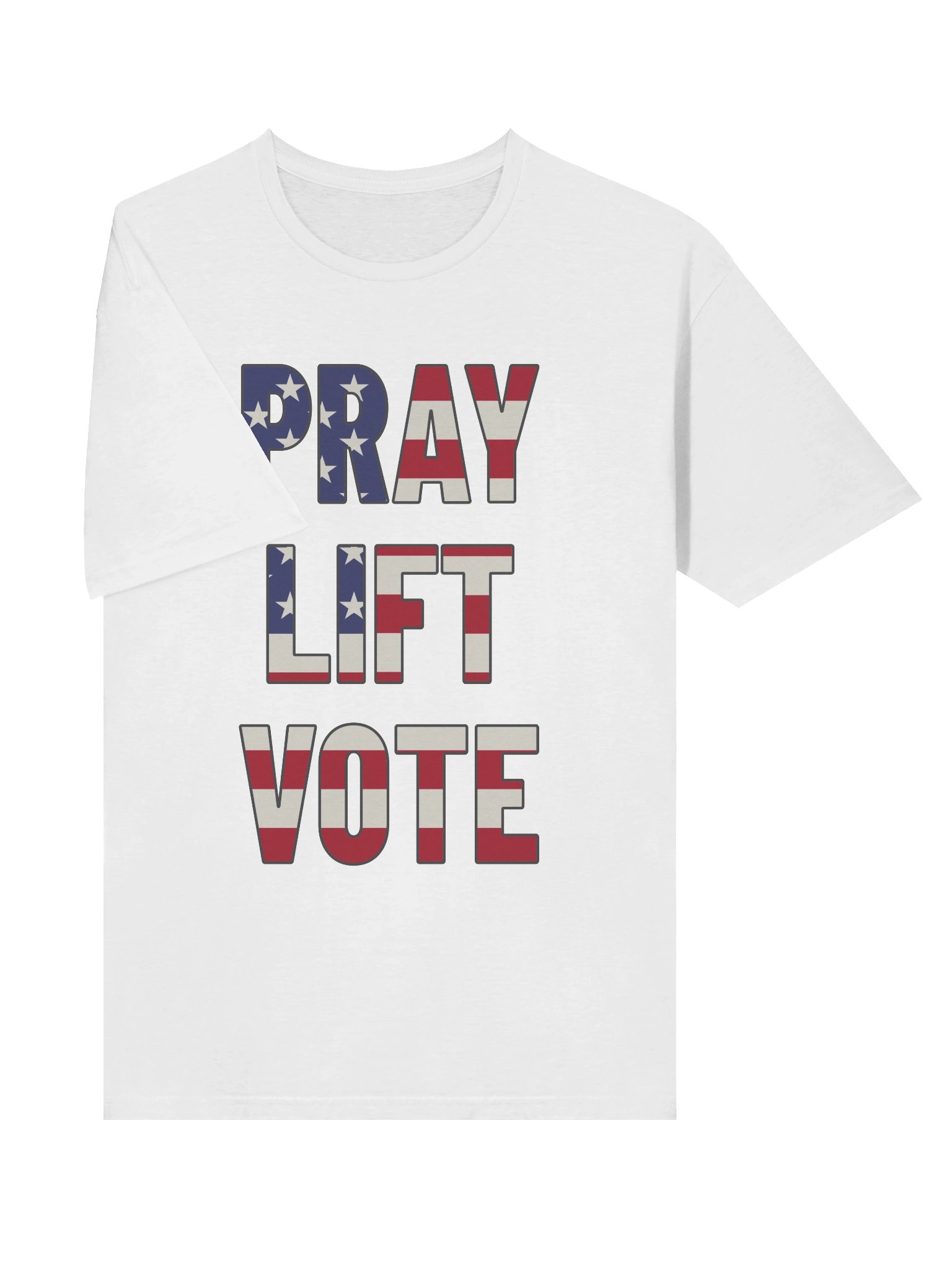 PATRIOTIC Pray Lift Vote Tee product image (5)