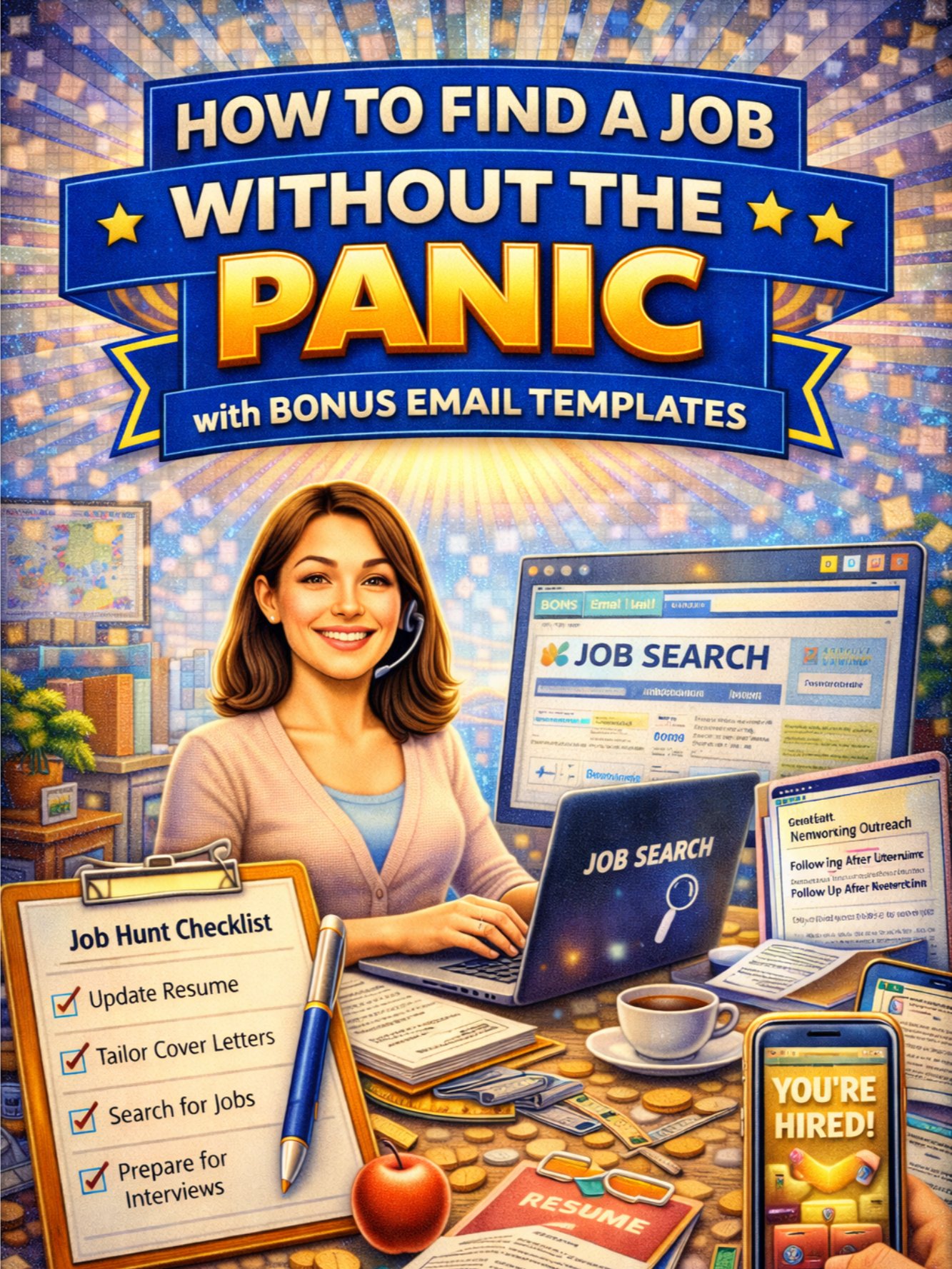 How to Find a Job Without the Panic: Bonus Email Templates product image (1)