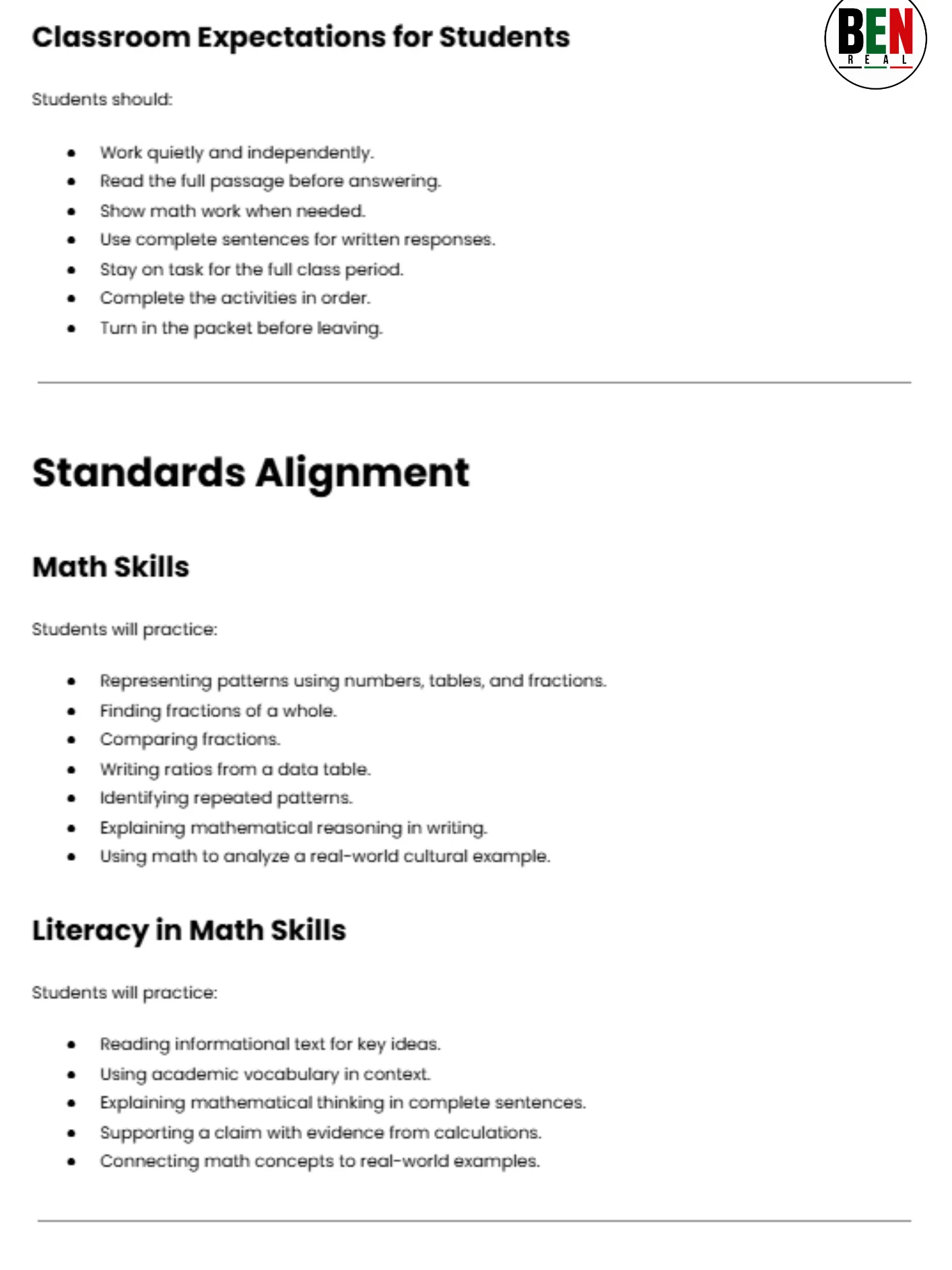 Black History 365 Sub Plan: Hip Hop Data Lab: Beats, Fractions, and Patterns| Middle School Math| 60-Minute Lesson product image (2)