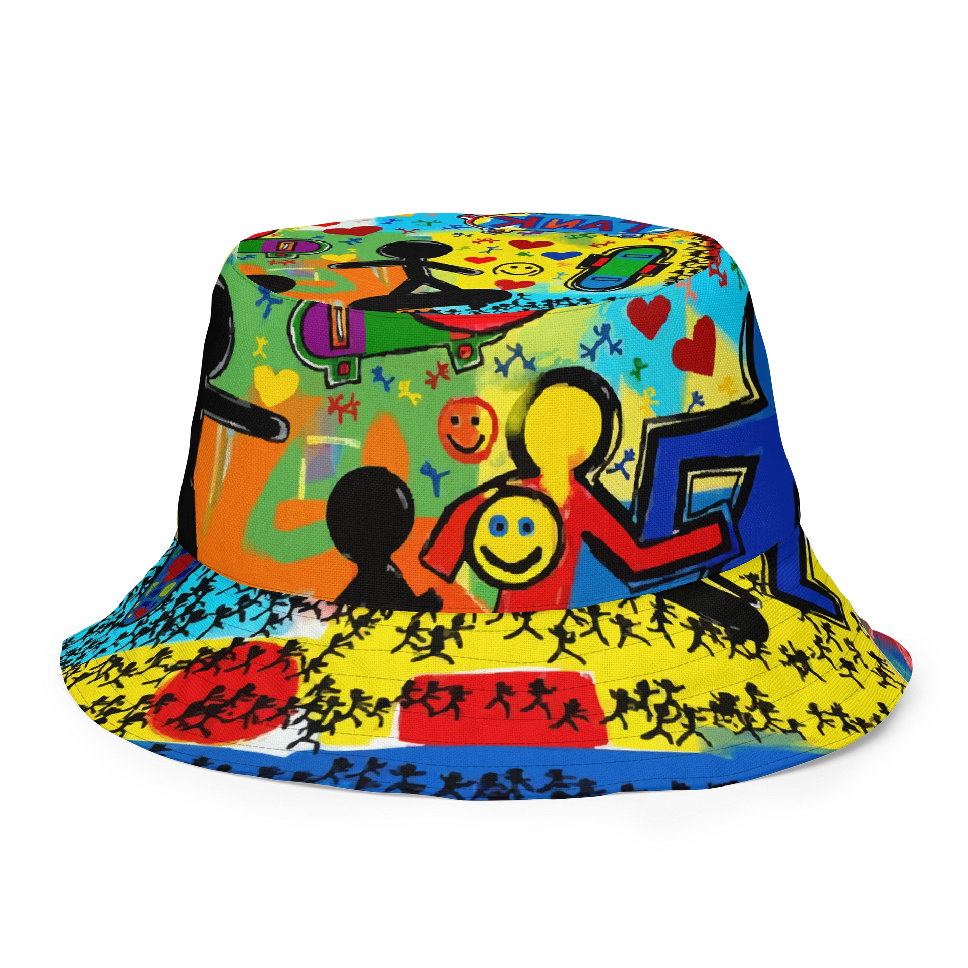 Skaterboy Tank // Street Art Graffiti Bucket Hat product image (3)