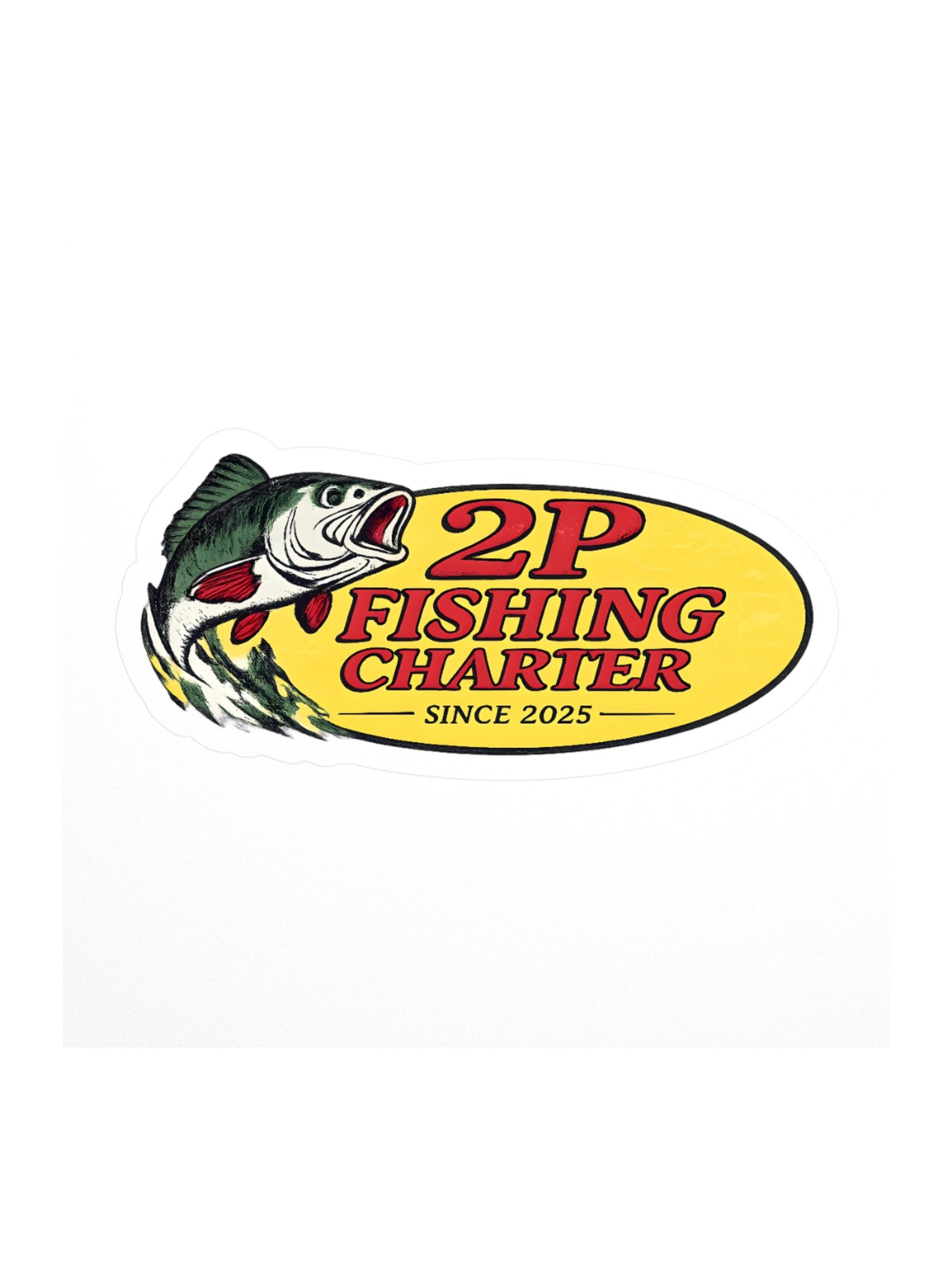 2P Fishing Charter Badge Sticker product image (1)