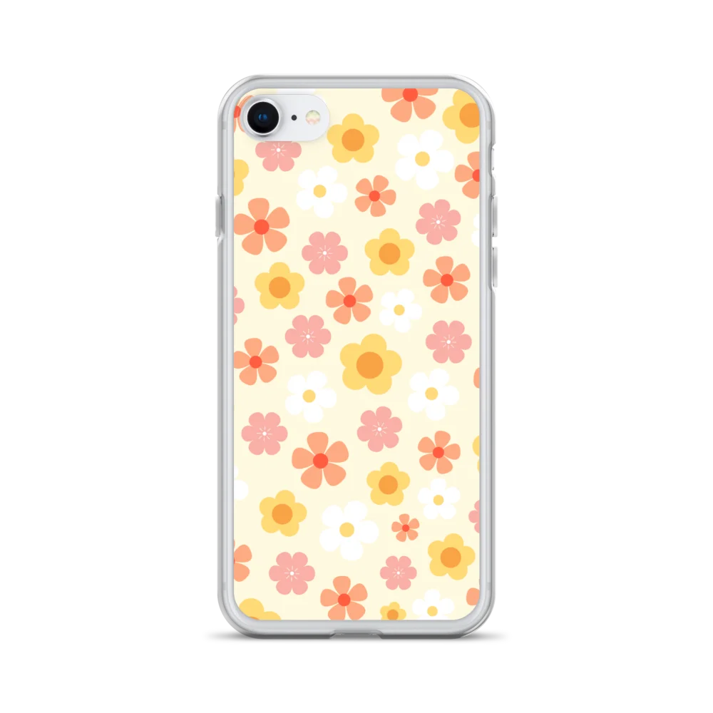 Multi-colored flowers Clear iPhone Case product image (28)