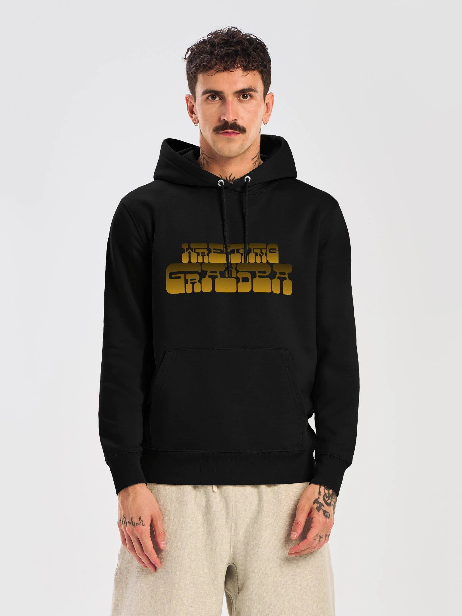 Gold Wrestling Grandpa Graphic Hoodie product image (18)