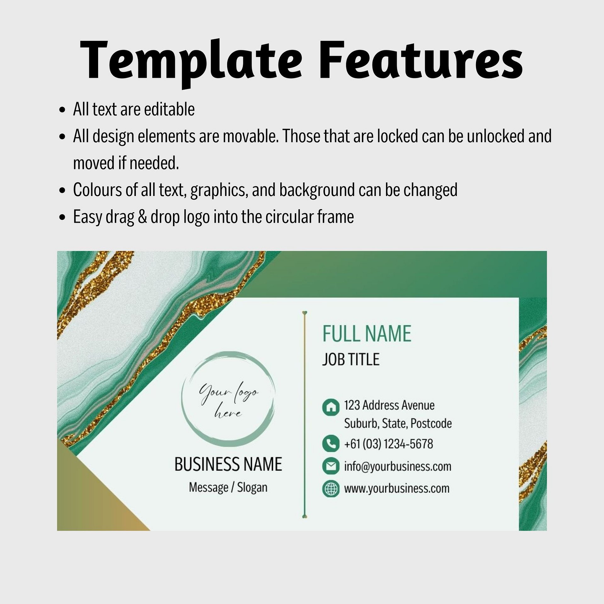 Esmeralda - Business Card Template product image (7)