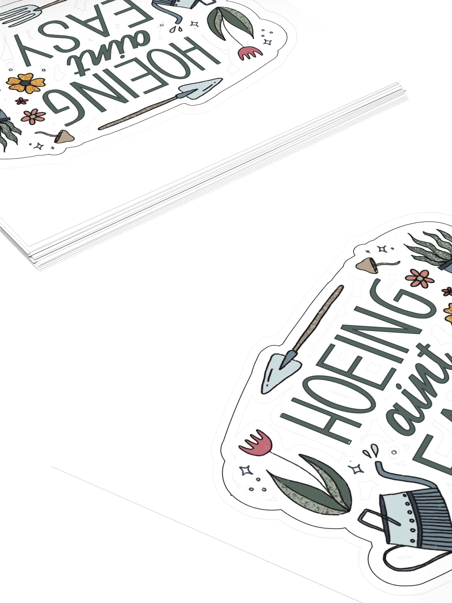 Hoeing Ain’t Easy Sticker product image (4)
