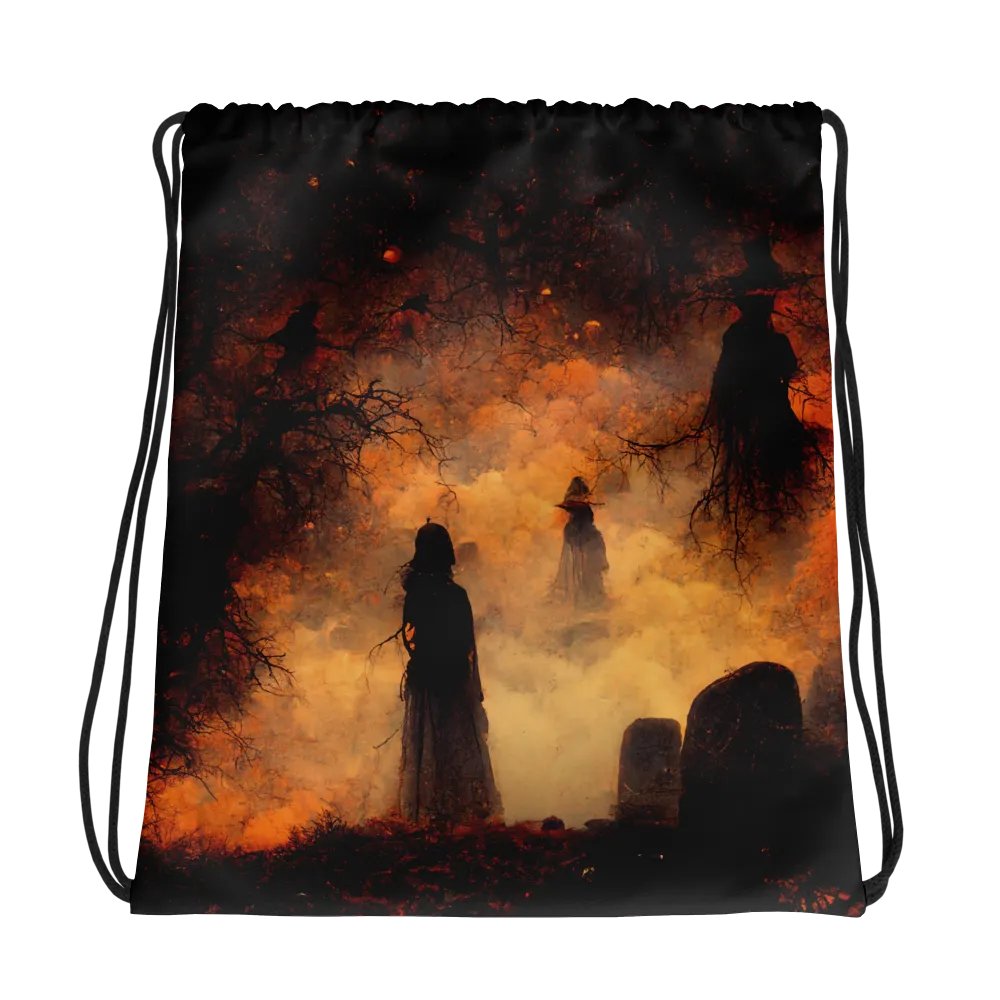 Mystical Forest All-Over Drawstring Bag product image (1)