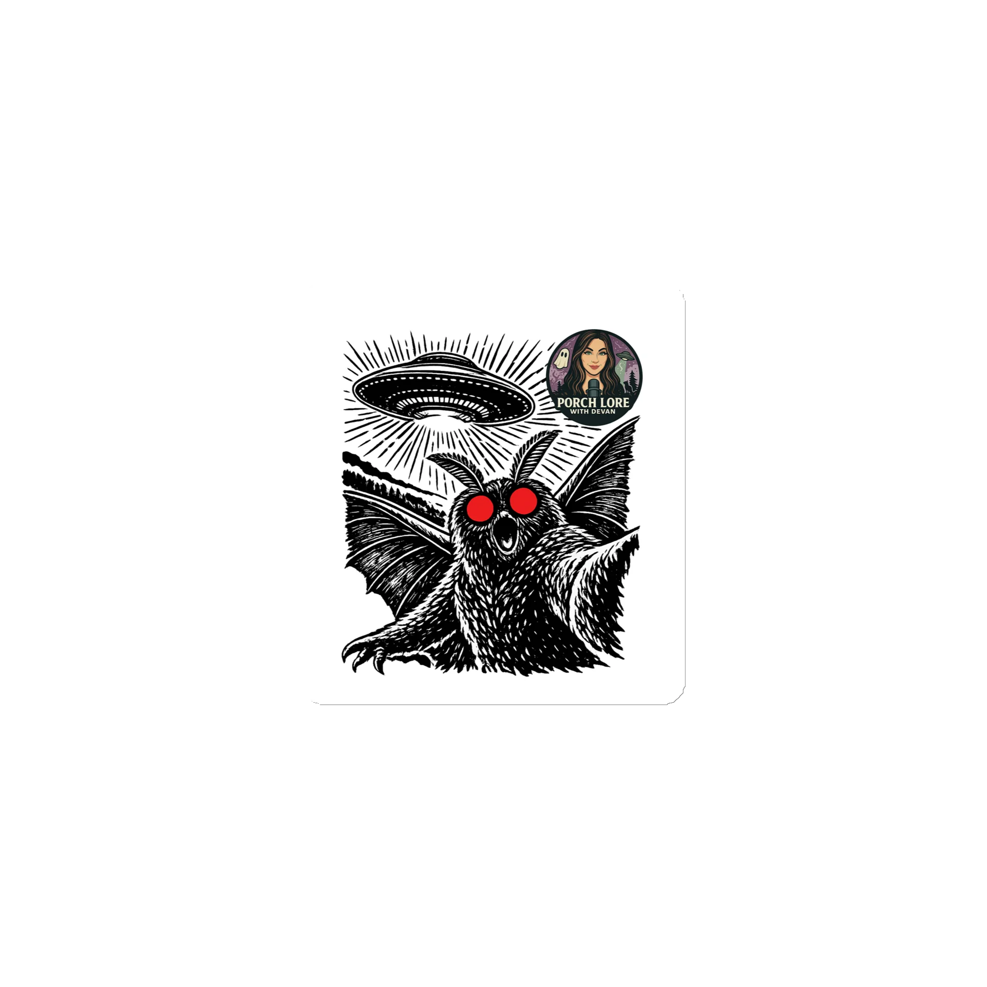 MOTHMAN SELFIE MAGNET product image (1)