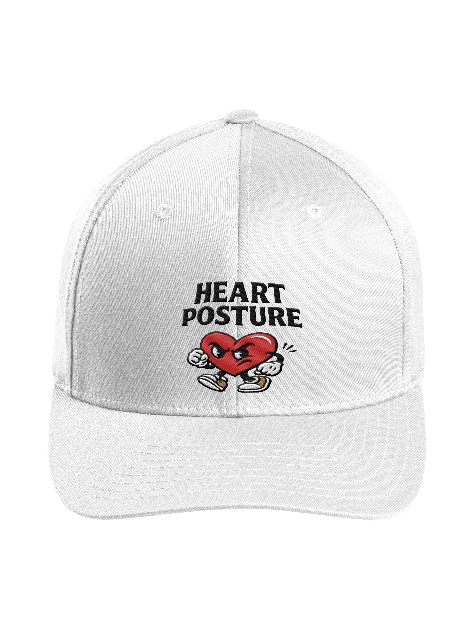 HEART POSTURE STITCH FITTED CAP product image (1)