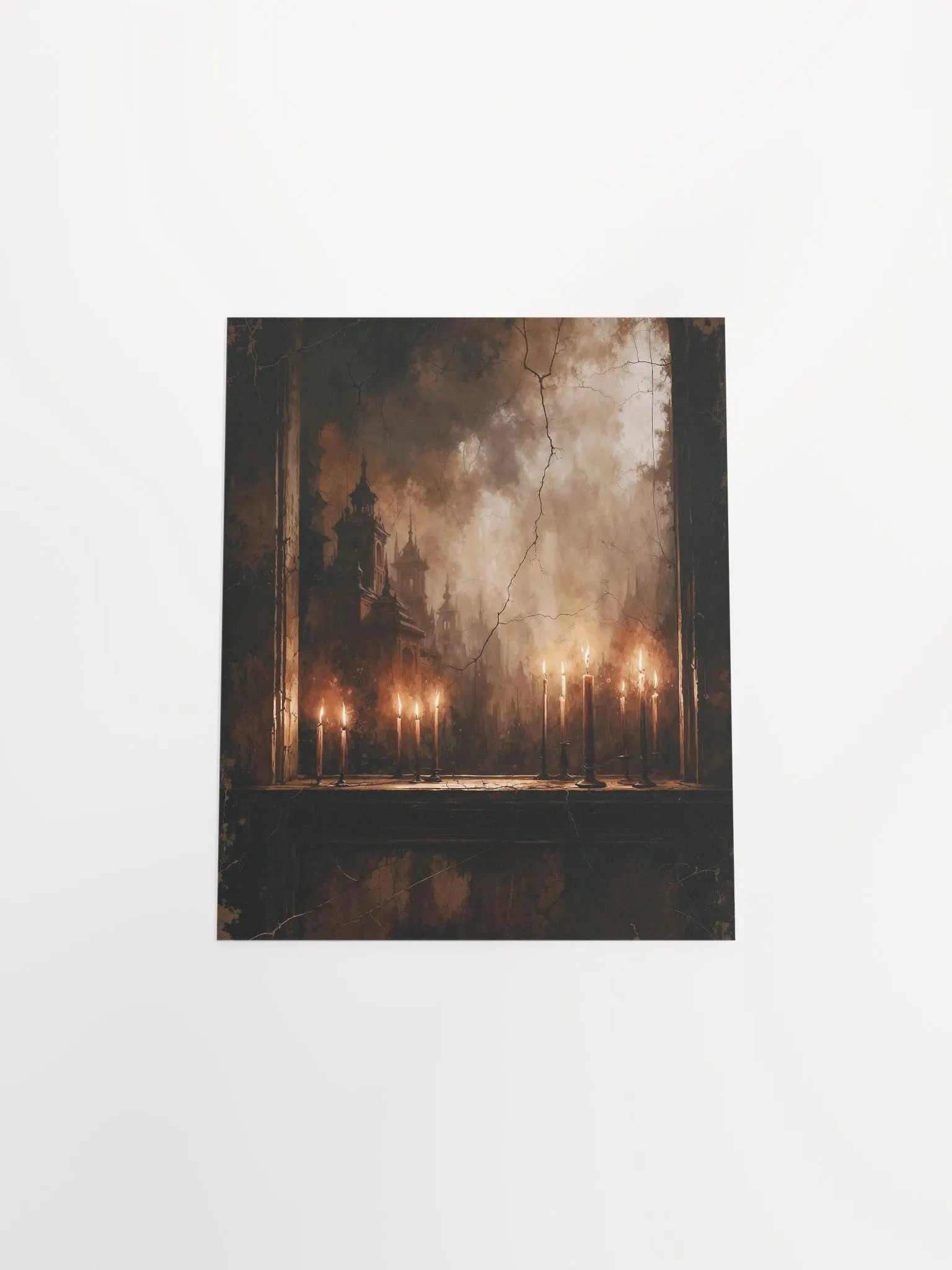 Candlelit Gothic Night Matte Poster product image (4)