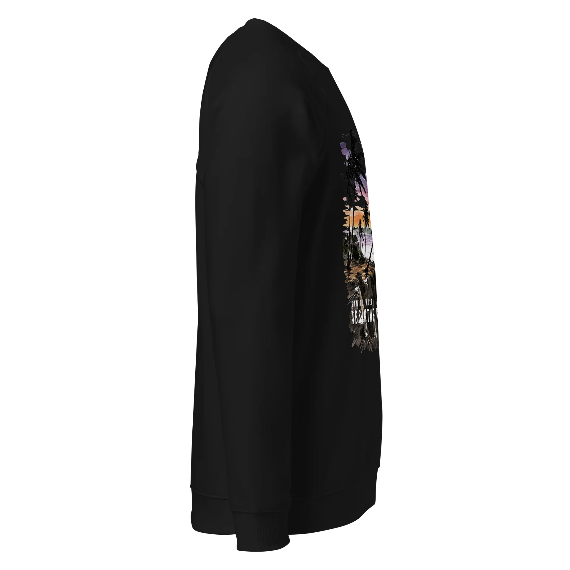 Absinthe Moon Unisex Raglan Sweatshirt Sketch Edition (Official Artist Merch) product image (5)