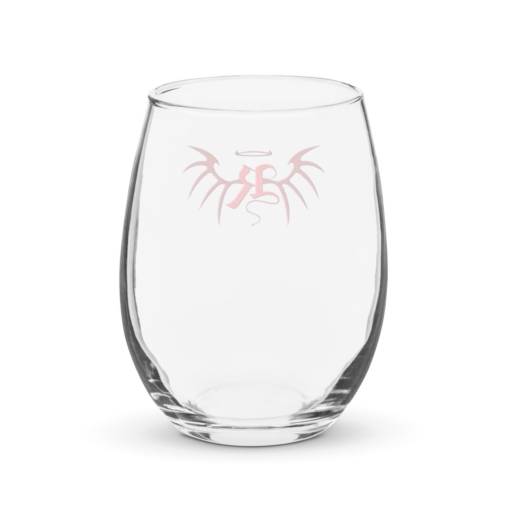 RafaZafar Logo Stemless Wineglass (red) product image (2)