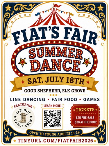 🎡 The county fair... but make it Catholic!

We’re bringing together all your favorite summer traditions for one unforgettable...