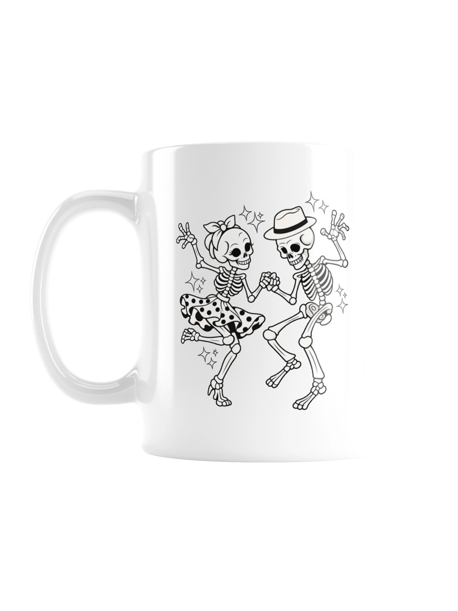 Dancing Till We’re Dead — Skeleton Swing Couple - Mug product image (1)