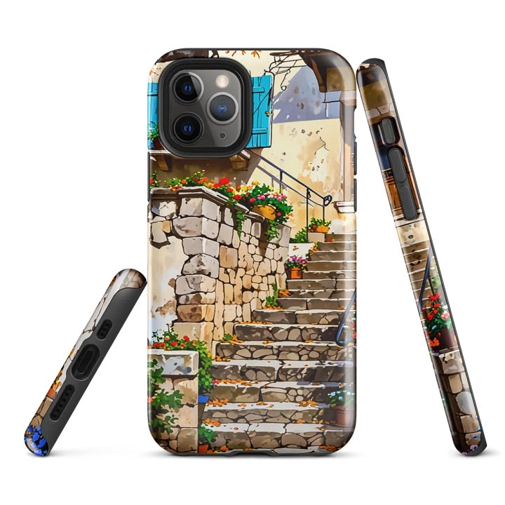 Mediterranean Rustic Village Stonework iPhone Case product image (3)