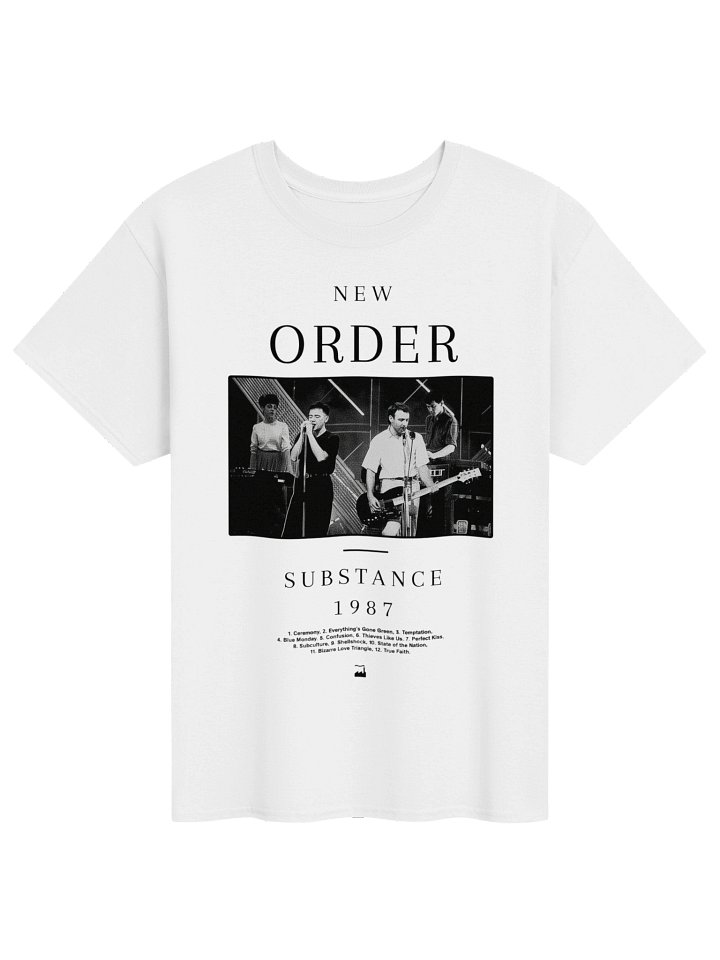 New Order Band Substance 1987 Merch T-Shirt product image (1)