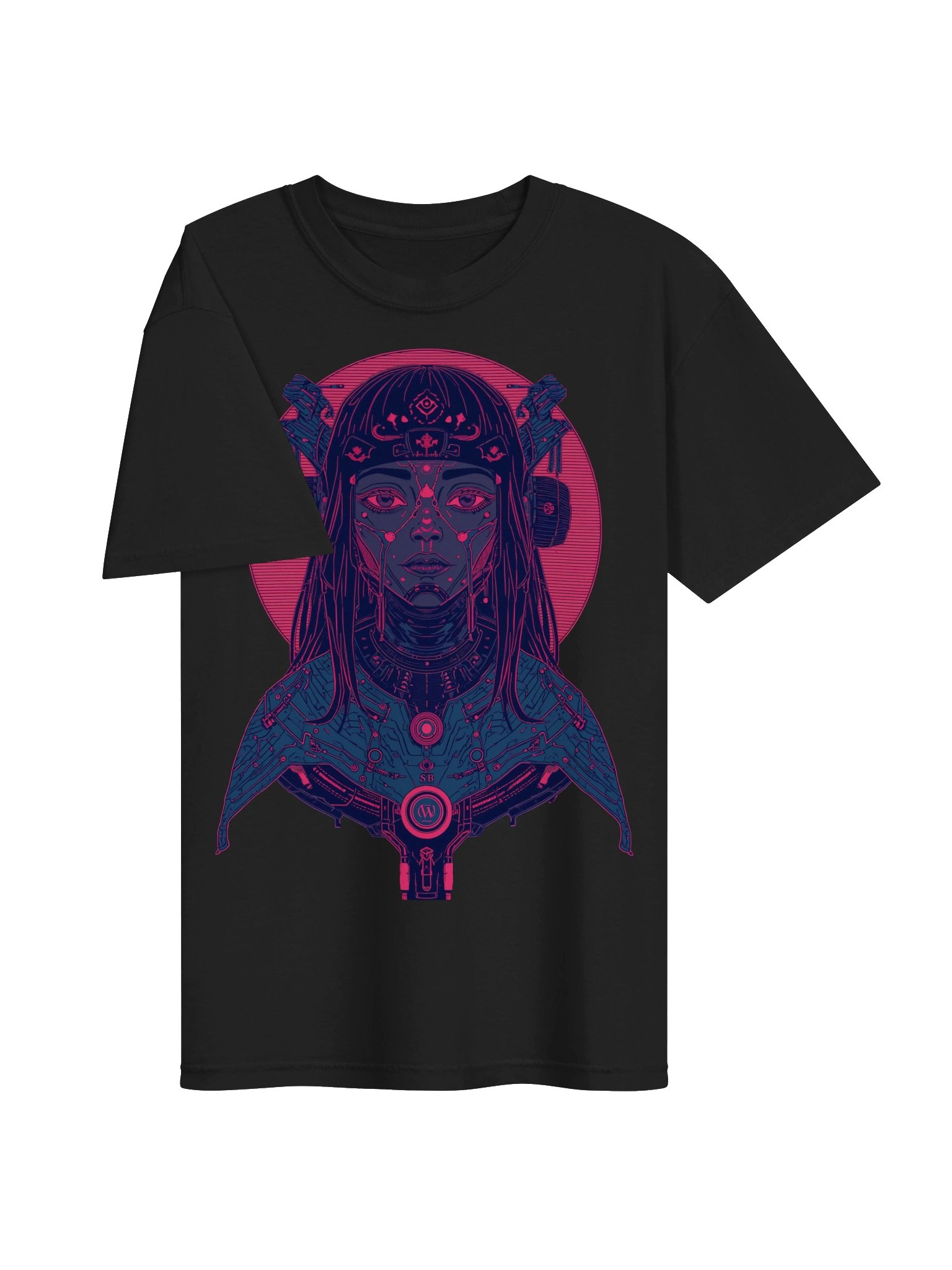 Neon Cybernetic Femme Heavyweight T-Shirt product image (6)