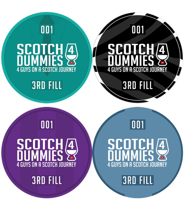 Whisky Glass Topper Challenge Coin 3rd Fill (1 Set of 4) product image (3)