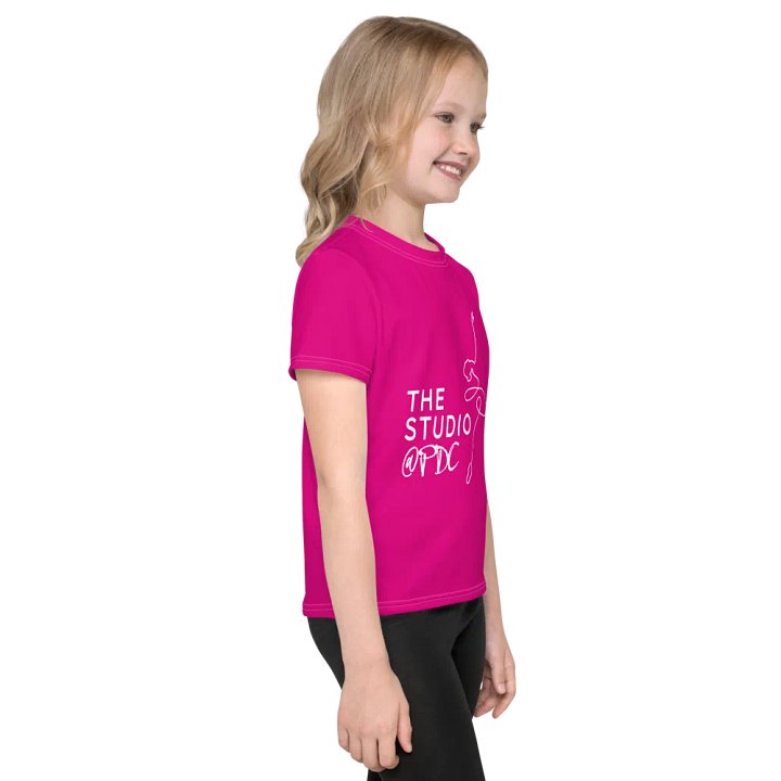Kids T-Shirt | Hot Pink with White Logo product image (2)