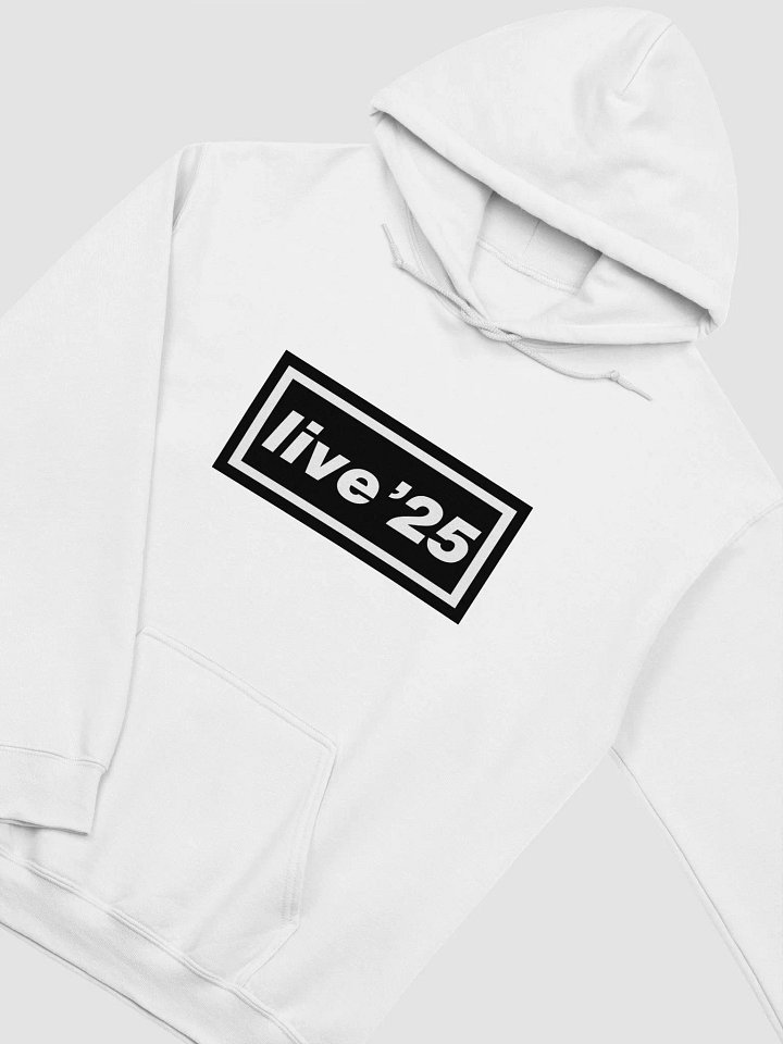 Live '25 Unisex Hoodie White product image (2)