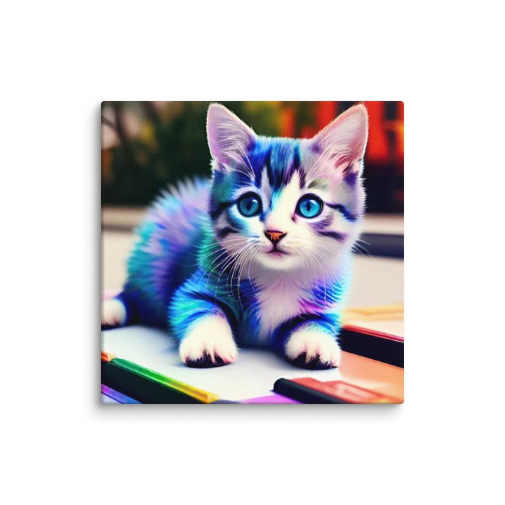 Cute Cat Digital Painting - v12 product image (1)