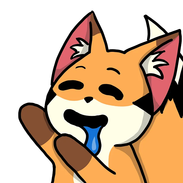 Fox drool Sticker product image (1)
