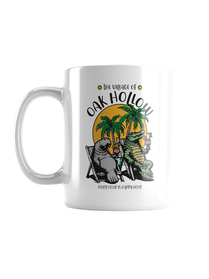 The Village of Oak Hollow TV Florida USA Fun Manatee Alligator Design Coffee Mug product image (2)