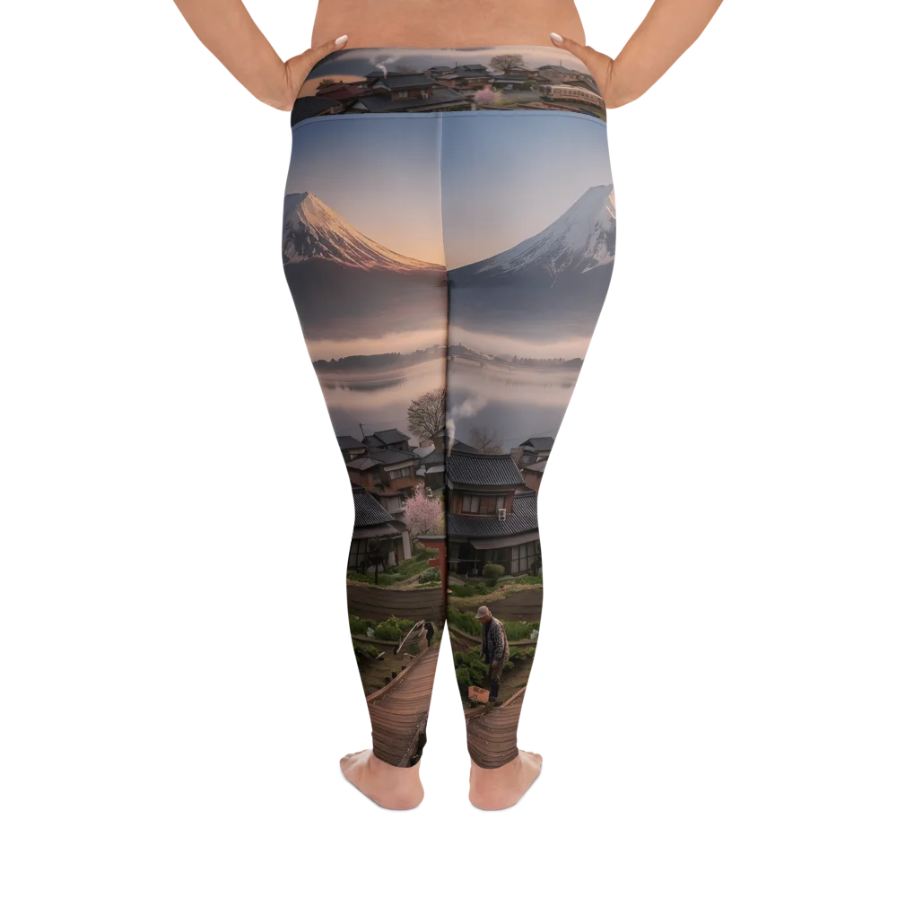 Mount Fuji Plus Size Leggings | Size-Inclusive Activewear product image (4)