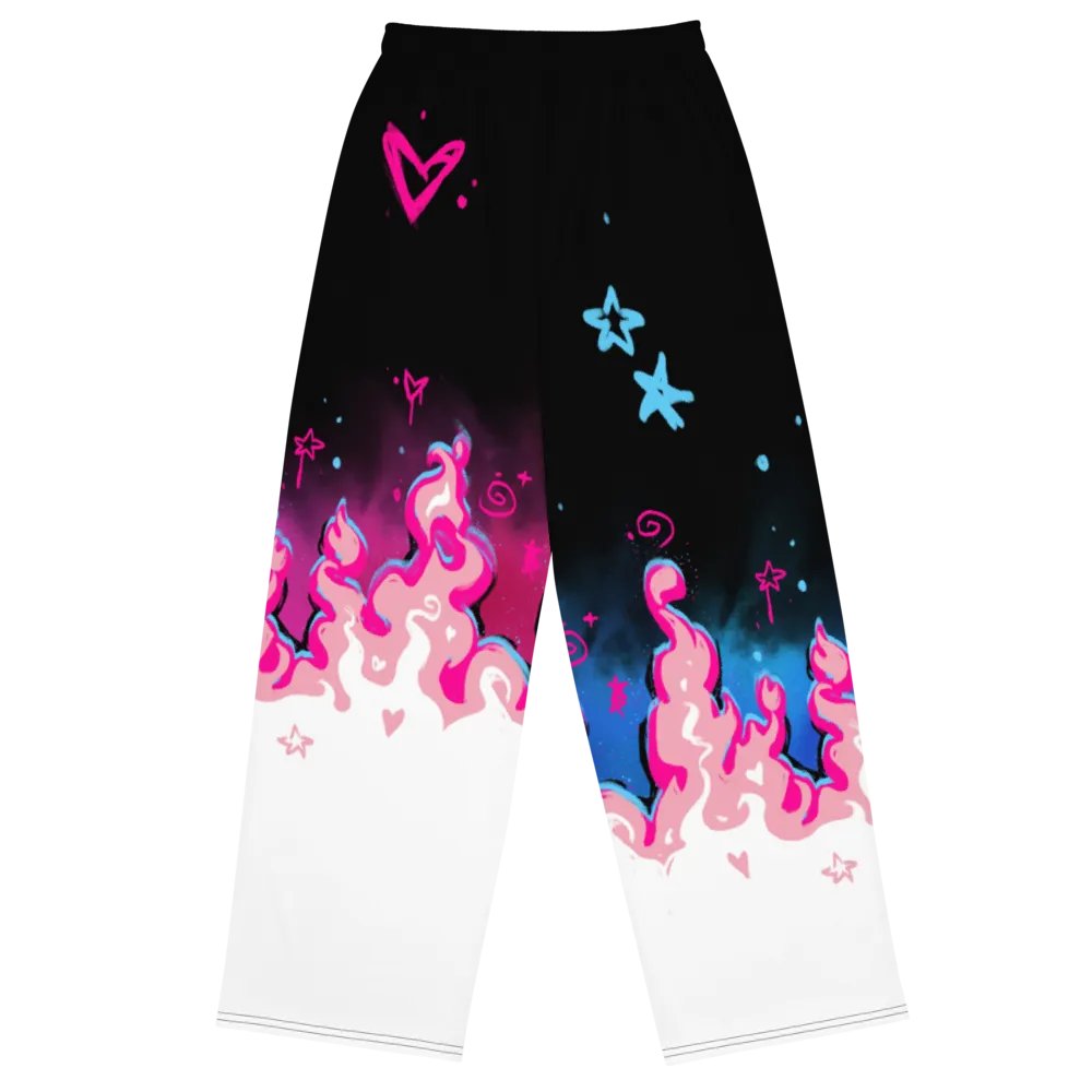 RISE Collection: Subtle Transgender Pride Phoenix Wide Leg Pants product image (4)