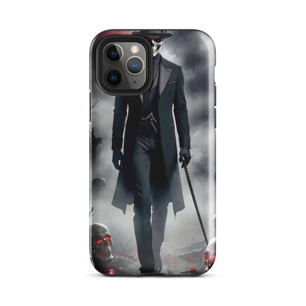 Shadow Walker iPhone Tough Case - Mysterious Skull Gentleman Design product image (25)