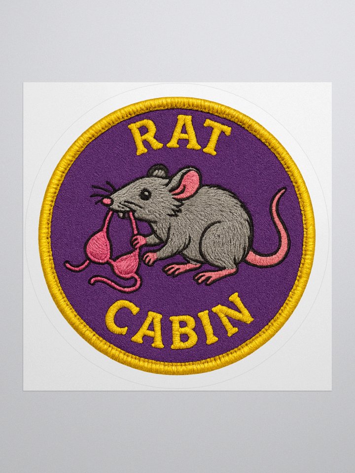 RAT CABIN BADGE STICKER product image (1)
