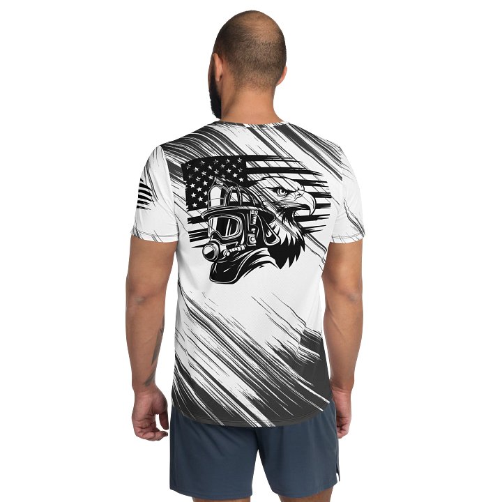 Patriotic Firefighter Breathable Tee product image (2)