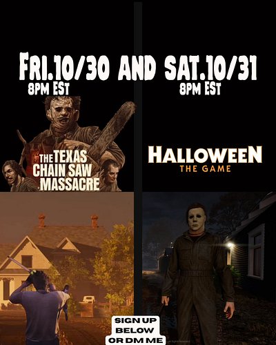 FINAL WEEK. NEED SOME SLOTS FILLED FOR THESE GAMES ❤️
LEMME KNOW IF YOU WANNA JOIN IN THE PRIVATE GAME FESTIVITIES 😀. COME TH...