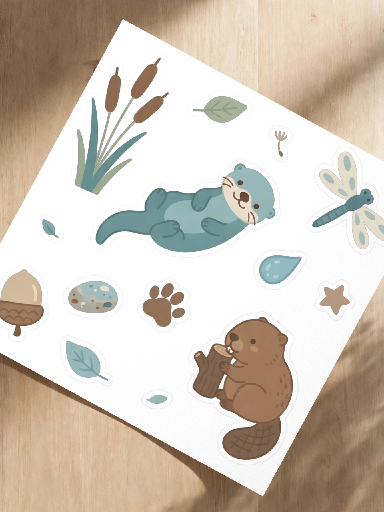 Woodland Wetland Animal Kiss Cut Stickers product image (3)