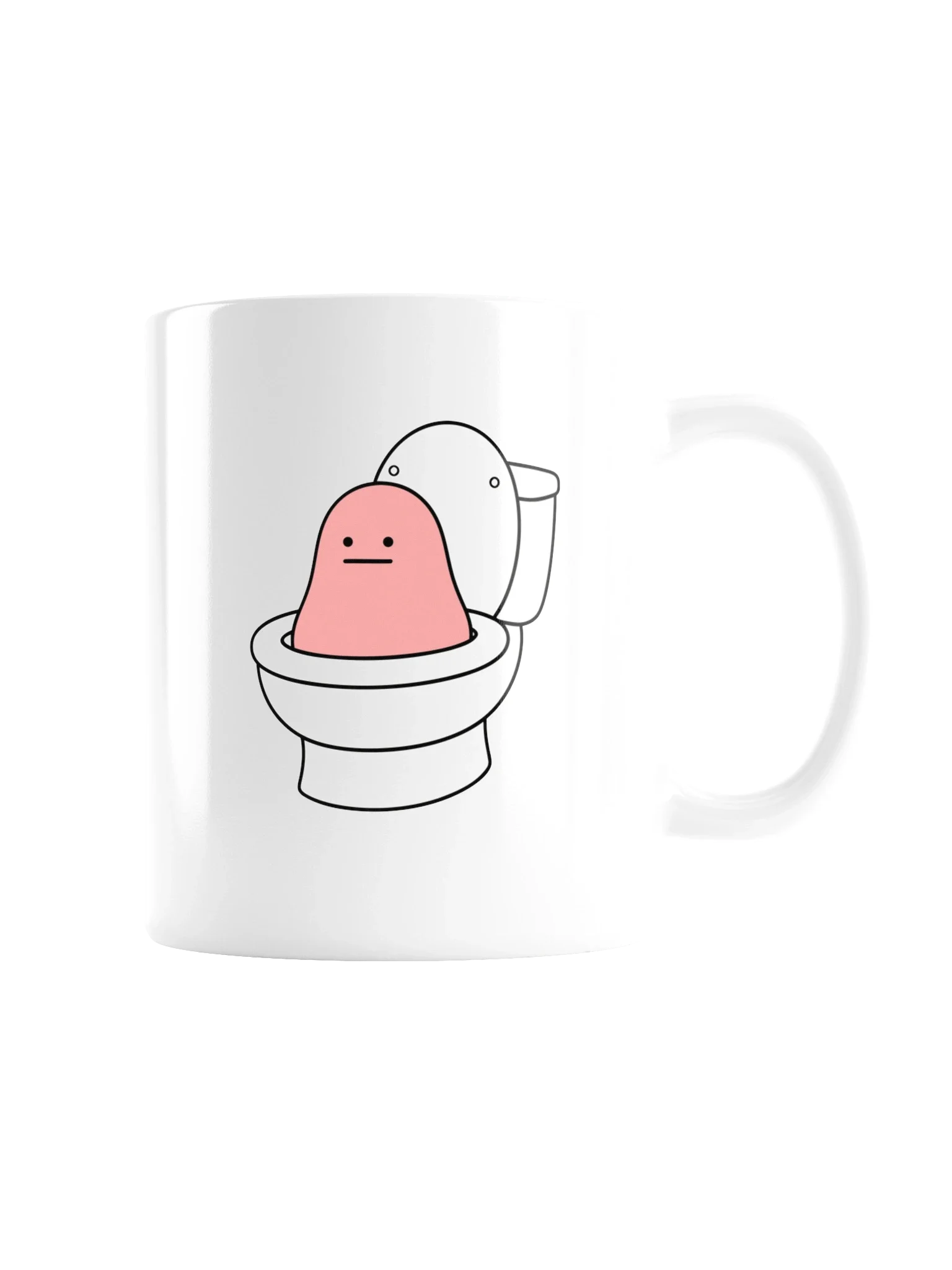 Toilet Meat Glossy Mug thumbnail 3