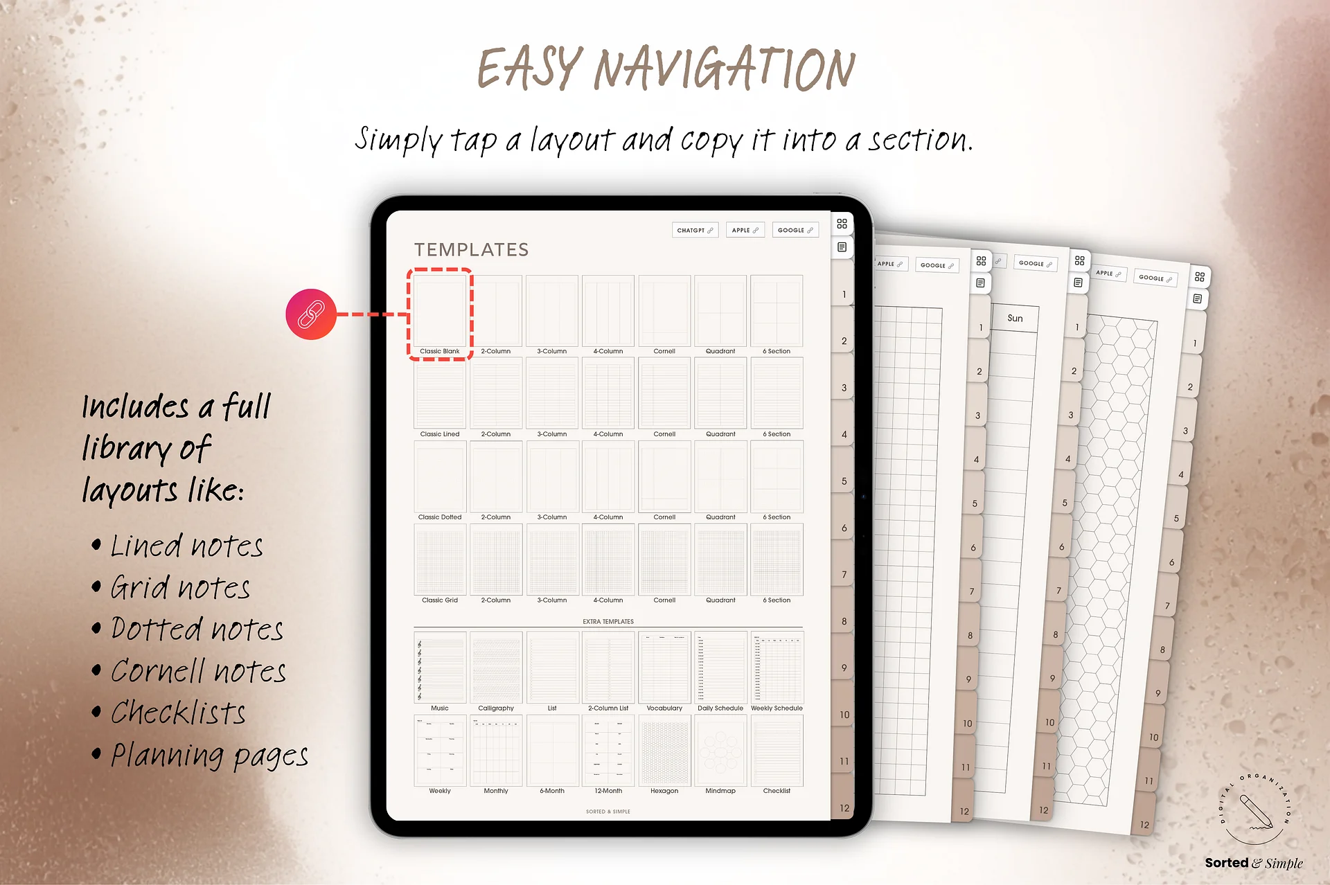 Smart Digital Notebook - Academic Brown product image (5)