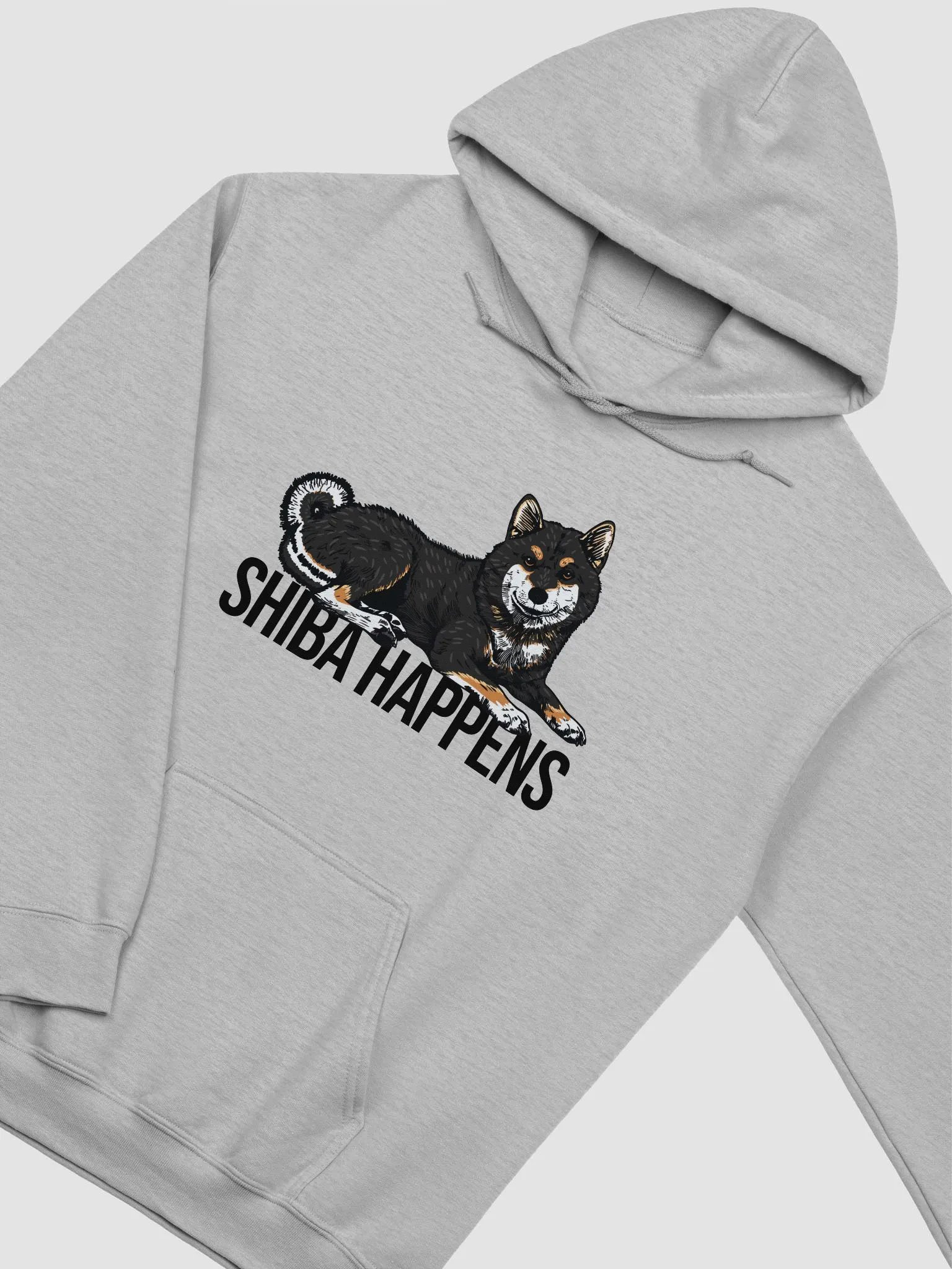 Shiba Happens Hooded Sweatshirt of a Shiba Inu(Tricolor) | Funny Hoodie for Shiba Inu Paw-rents product image (5)