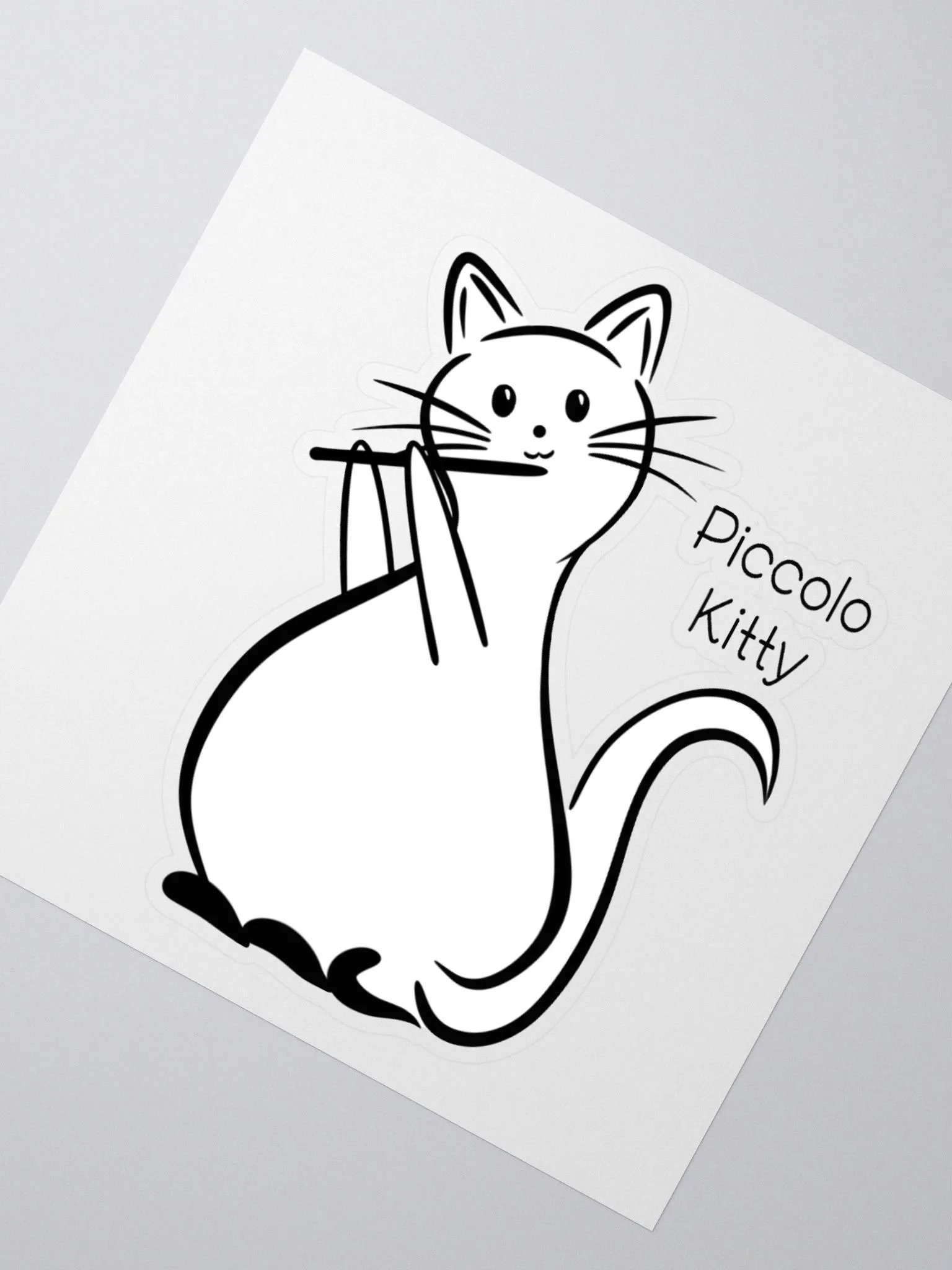 Whimsical Kiss Cut Piccolo Kitty Sticker product image (2)