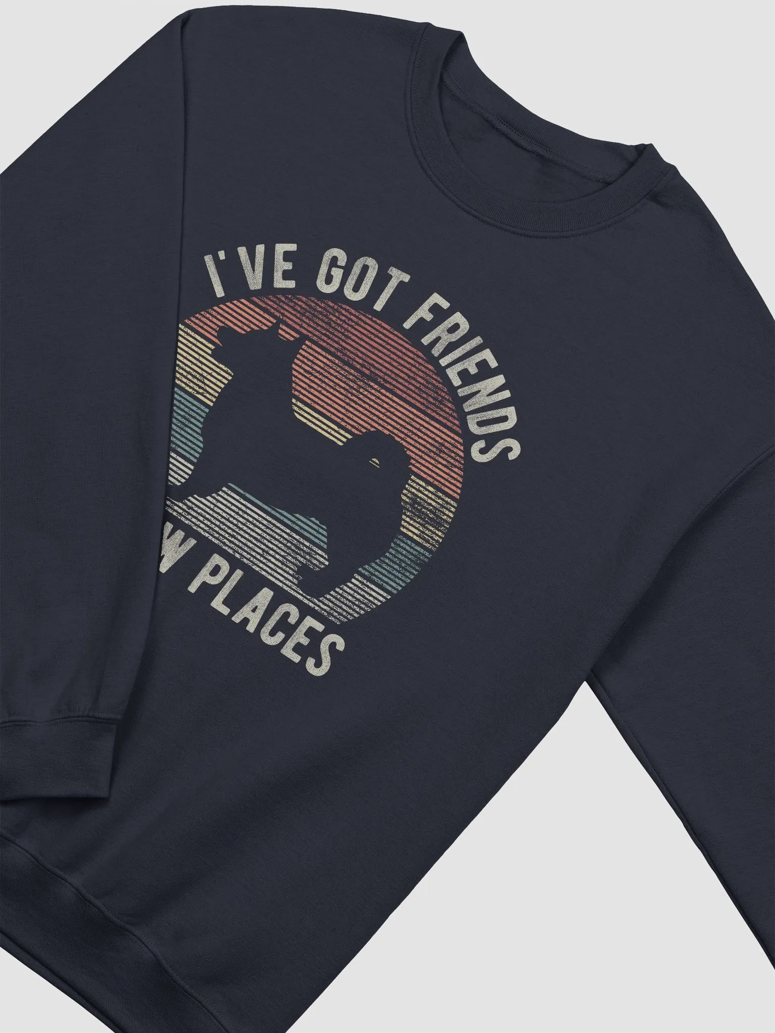 I've Got Friends in Low Places Swedish Vallhund Sweatshirt | Funny Vintage-Style Shirt for Swedish Vallhund Owners product image (5)