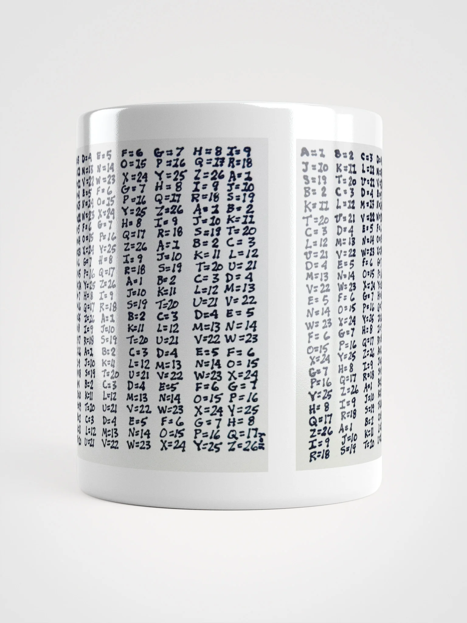 Cipher White Glossy Mug product image (5)