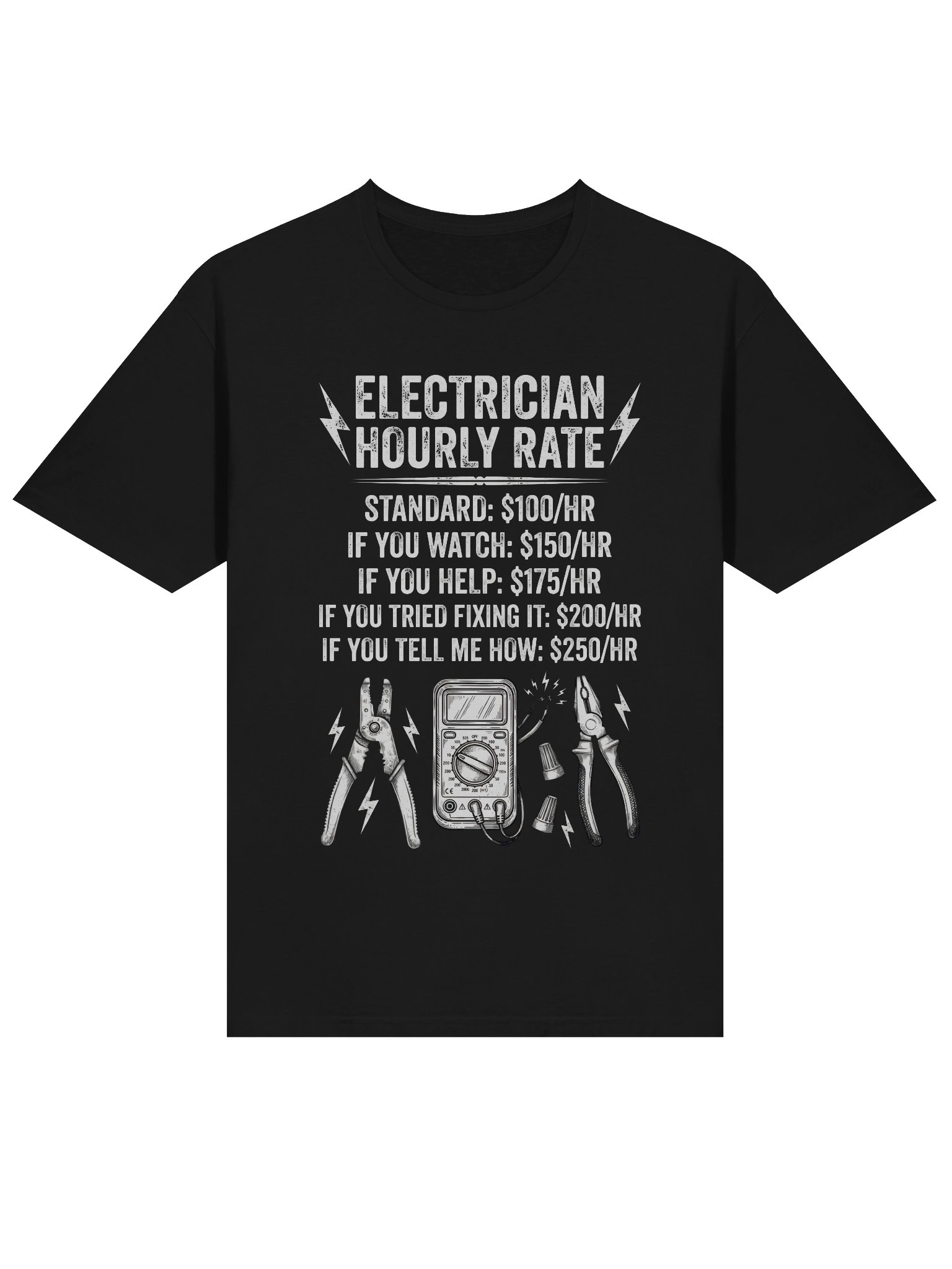 Electrician Hourly Rate T-Shirt product image (14)