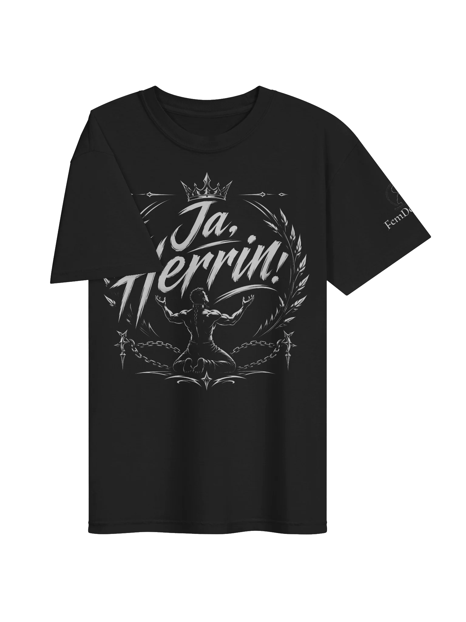 Ja, Herrin! – Geboren, um zu dienen | Dominantes Front-&-Backprint T-Shirt product image (5)